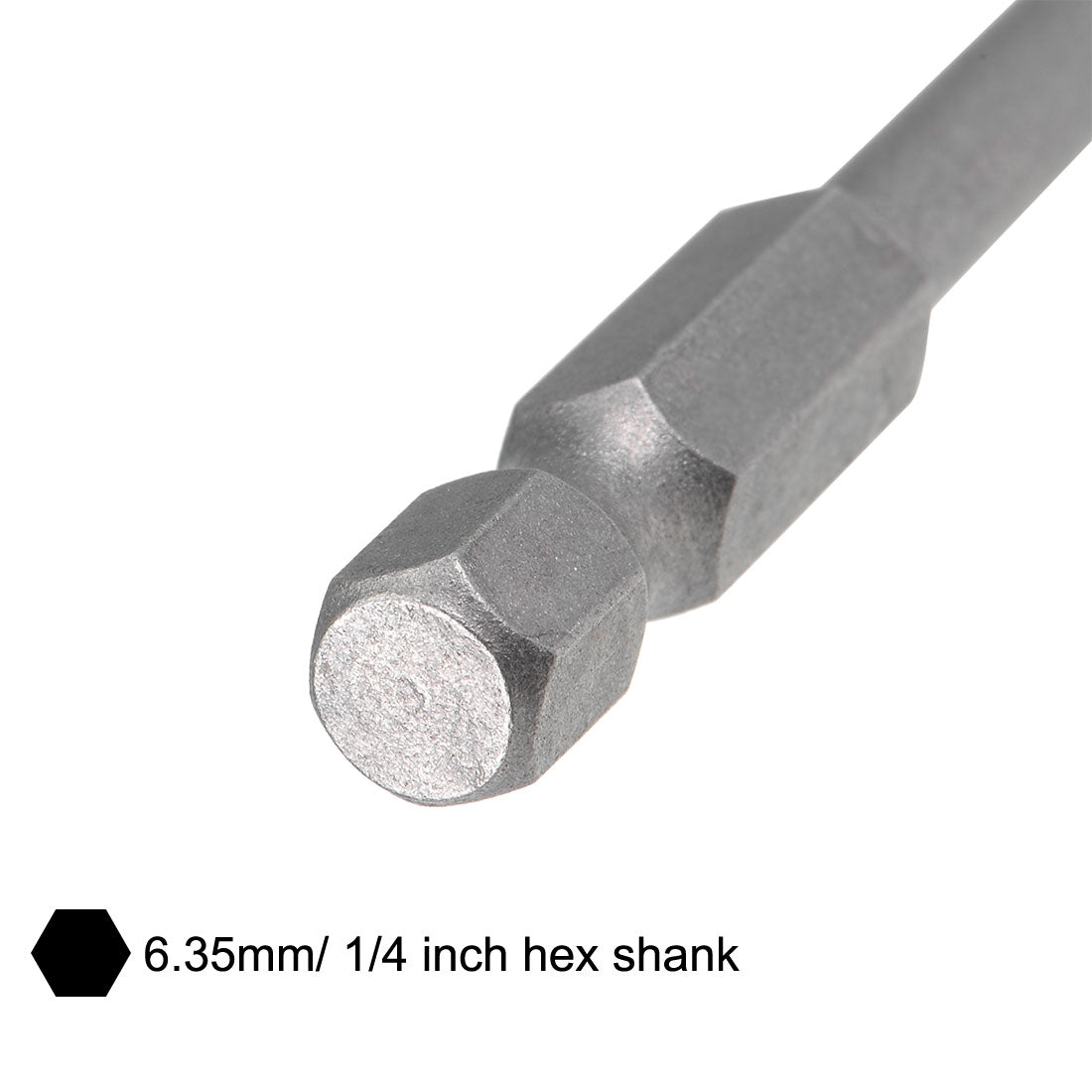 uxcell Uxcell Bits Satz Sechskantschaft magnetisch Schraubendreherbit S2 Schraubenzieher Satz Werkzeug Inch Länge 8 stücke 1/4 * 2,5-12mm * 100mm