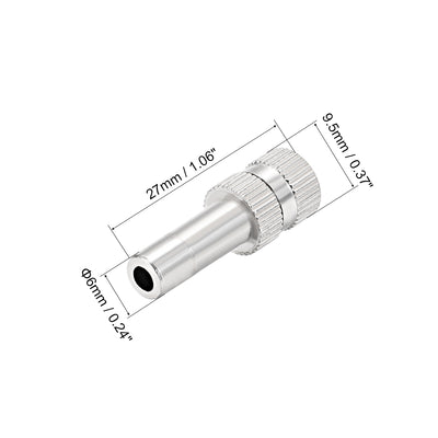 Harfington Uxcell Brass Misting Nozzle 0.008-inch 0.2mm Orifice for 6mm Quick Connector