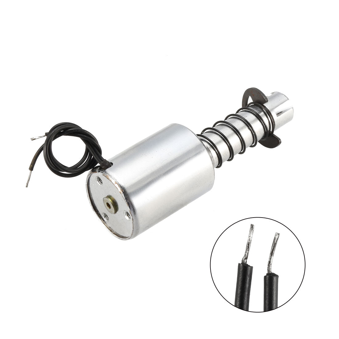 uxcell Uxcell DC 12V 2kg 10mm Pull Type Solenoid Electromagnet Magnet Linear Motion Tubular Type