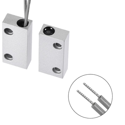 Harfington Uxcell MC-51 NO Rolling Gate Door Contact Magnetic Reed Switch 2Set