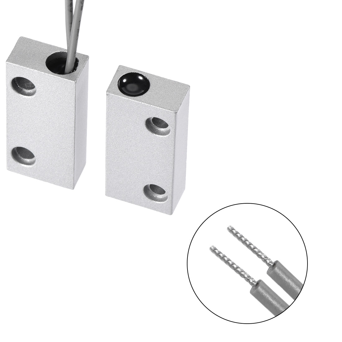 uxcell Uxcell MC-51 NO Rolling Gate Door Contact Magnetic Reed Switch 2Set