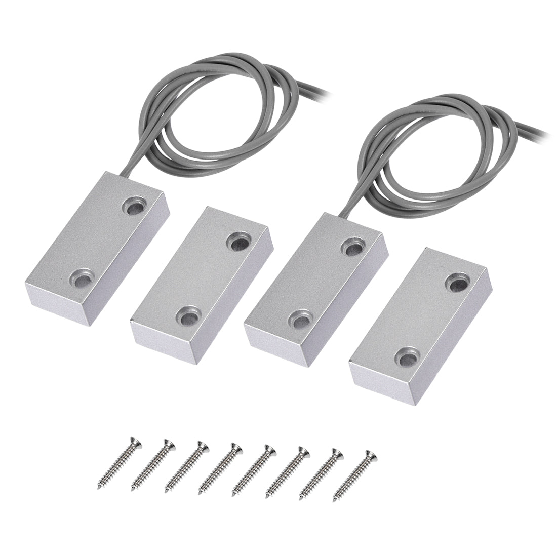 uxcell Uxcell MC-51 NO Rolling Gate Door Contact Magnetic Reed Switch 2Set