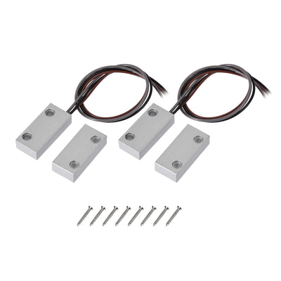 Harfington Uxcell MC-51 NC/NO Rolling Gate Door Contact Magnetic Reed Switch 2Set