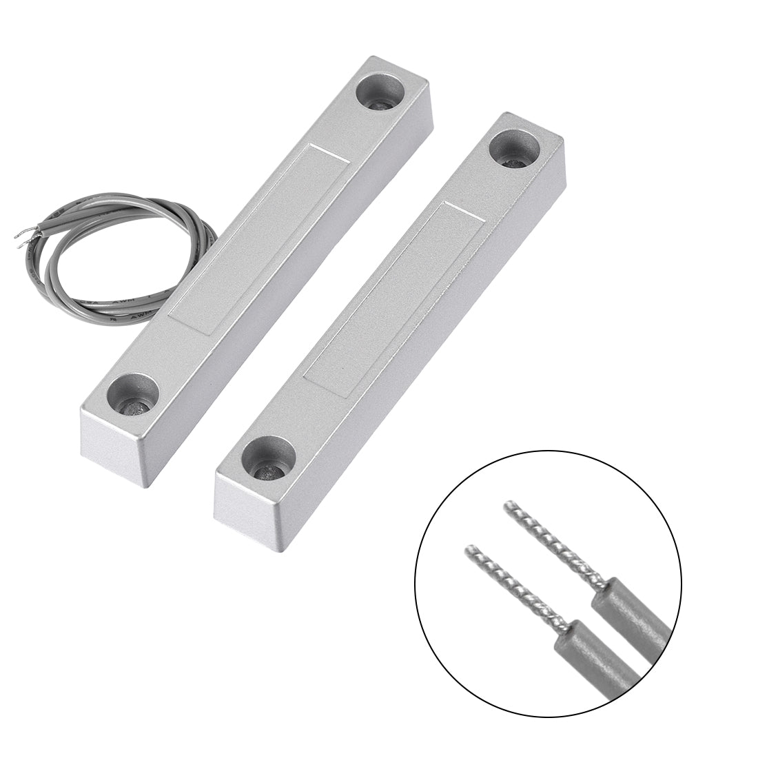 uxcell Uxcell MC-58 NO Rolling Gate Door Contact Magnetic Reed Switch 2Set