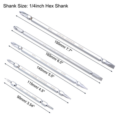 Harfington Uxcell Magnetic Screwdriver 6 in 1 Dual Way Slotted Phillips Comfortable Handle