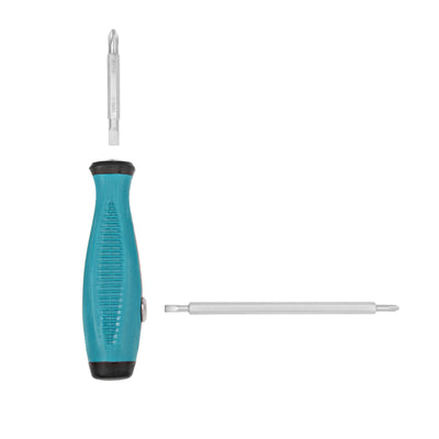 Harfington Uxcell Magnetic Screwdriver 6 in 1 Dual Way Slotted Phillips Comfortable Handle