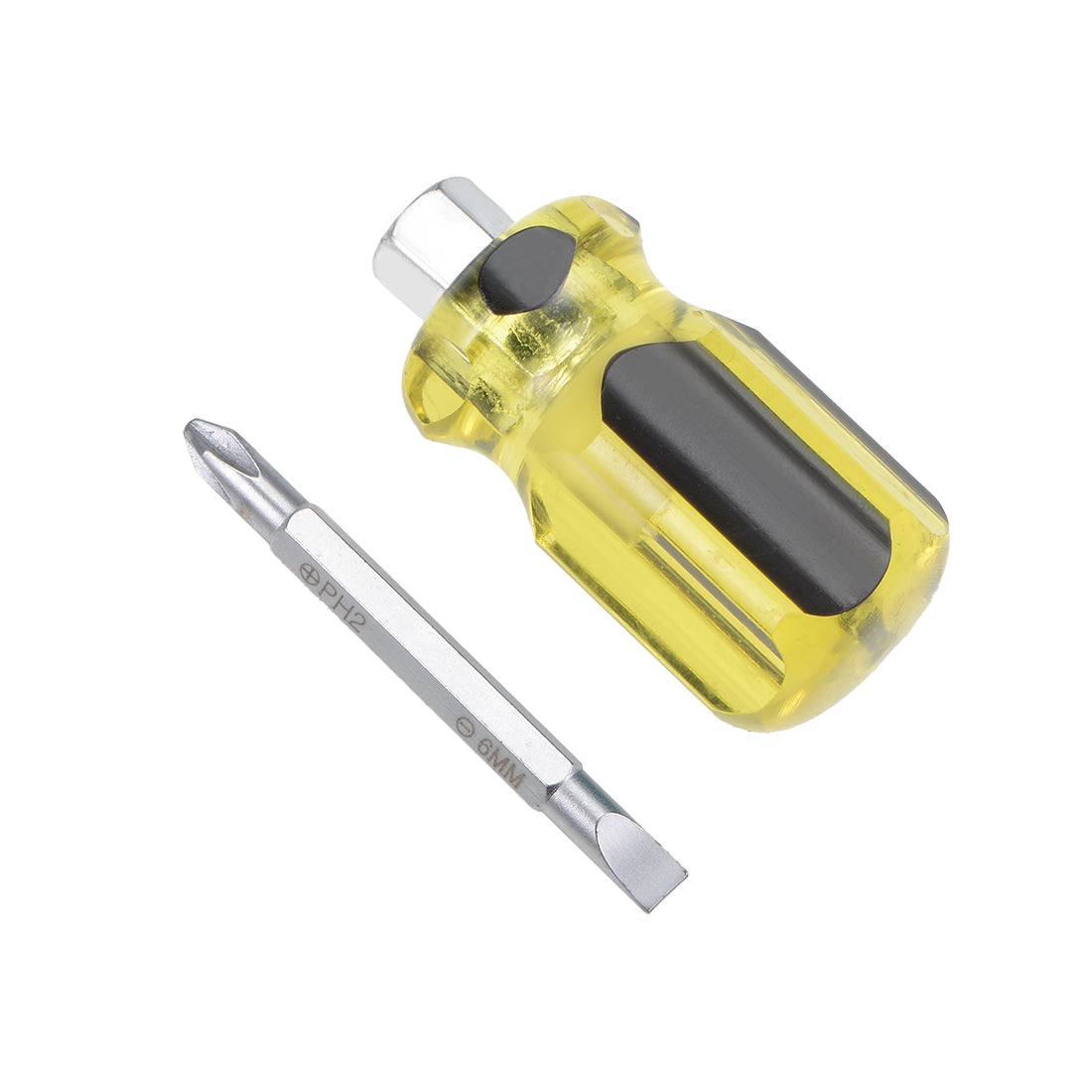 uxcell Uxcell Magnetic Screwdriver Dual Way Screwdrive w Round Shaft Comfortable Handle