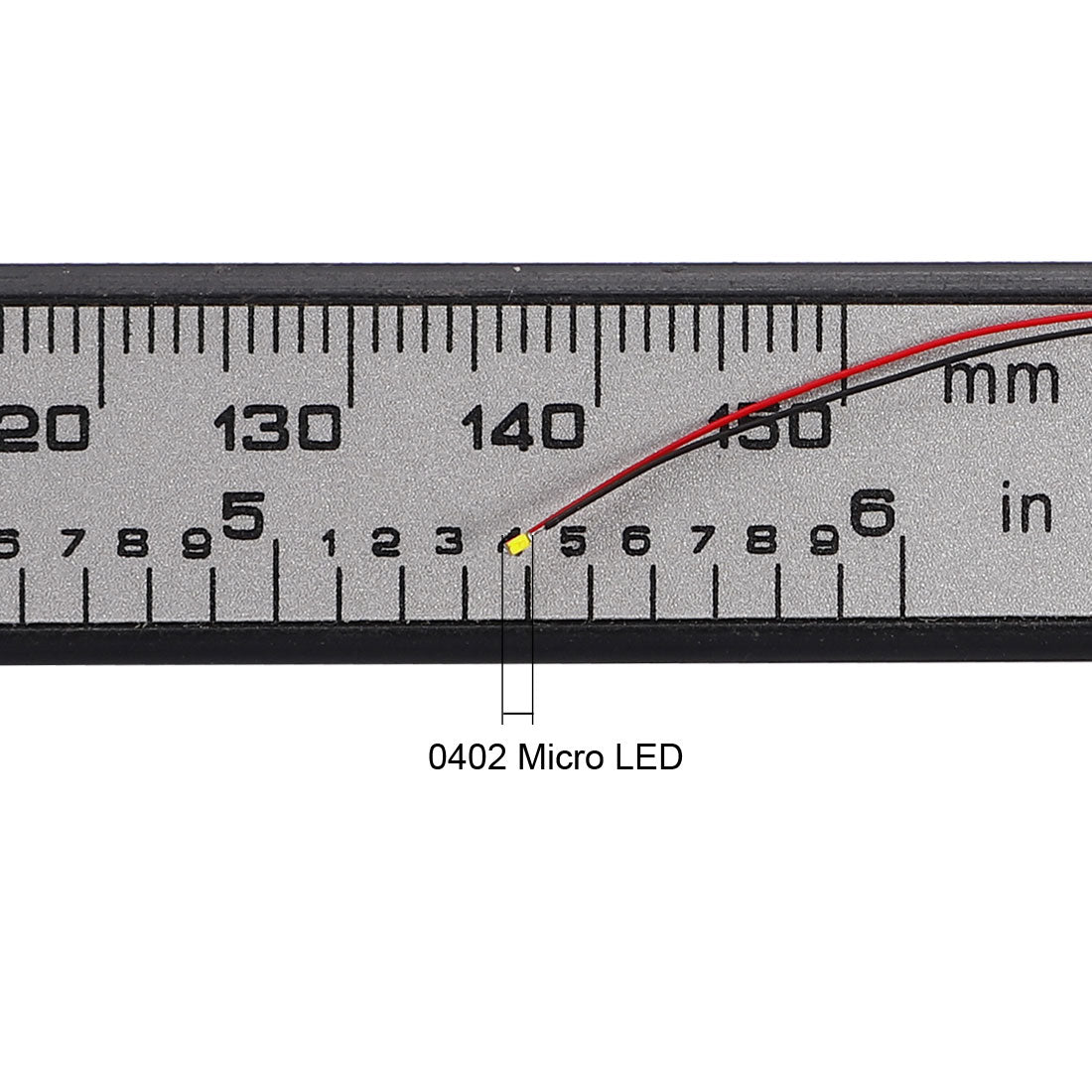 uxcell Uxcell Vorverdrahtete Surface Mounted Devices LED Leuchtdiode - Micro Soldered Light Weiß 5 Stück