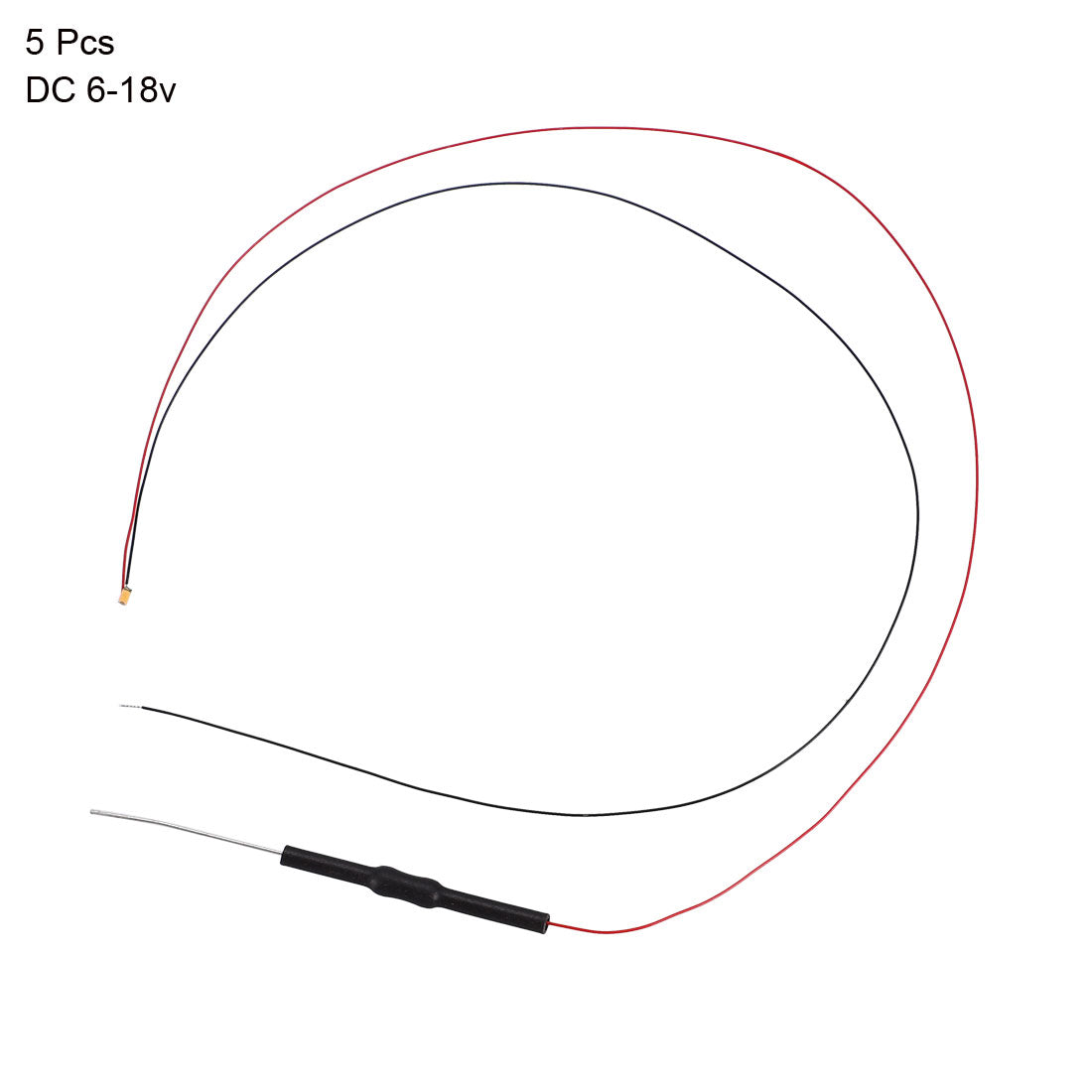 uxcell Uxcell Vorverdrahtete Surface Mounted Devices LED Leuchtdiode mit Widerstand Warmweiß 5 Stück