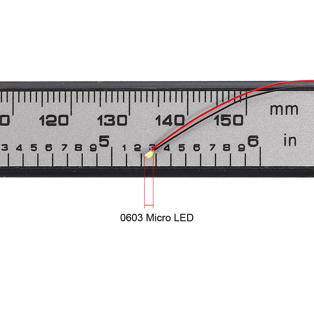 uxcell Uxcell Vorverdrahtete Surface Mounted Devices LED Leuchtdiode - Mini Soldered Light Weiß 3 Stück