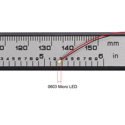 Harfington Uxcell Vorverdrahtete Surface Mounted Devices LED Leuchtdiode - Mini Soldered Light Weiß 3 Stück