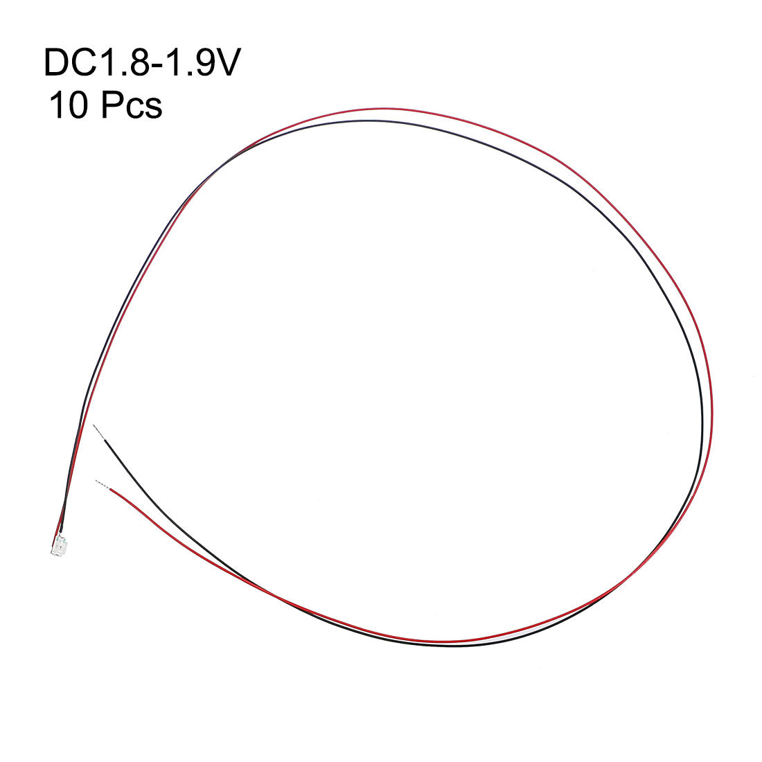 uxcell Uxcell 10pcs Prewired 0805 Red Surface Mounted Devices LED Light DC1.8-1.9V Micro Soldered Mini LED Light