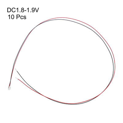 Harfington Uxcell 10pcs Prewired 0805 Red Surface Mounted Devices LED Light DC1.8-1.9V Micro Soldered Mini LED Light