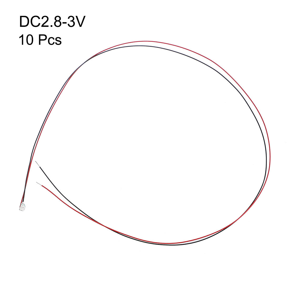 uxcell Uxcell Vorverdrahtete Surface Mounted Devices LED Leuchtdiode - Mini Soldered Light Blau 0.8"x0.5"