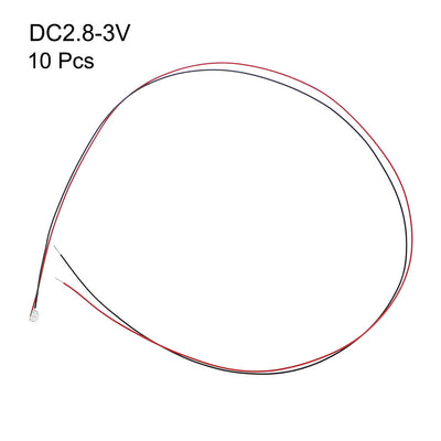 Harfington Uxcell Vorverdrahtete Surface Mounted Devices LED Leuchtdiode - Mini Soldered Light Blau 0.8"x0.5"