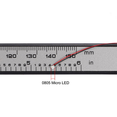 Harfington Uxcell Vorverdrahtete Surface Mounted Devices LED Leuchtdiode - Mini Soldered Light Blau 0.8"x0.5"