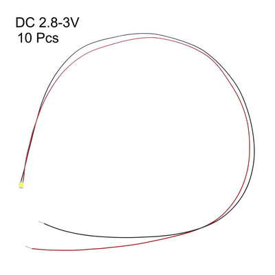 Harfington Uxcell Vorverdrahtete Surface Mounted Devices LED Leuchtdiode - Mini Soldered Light Weiß 0.8"x0.5"