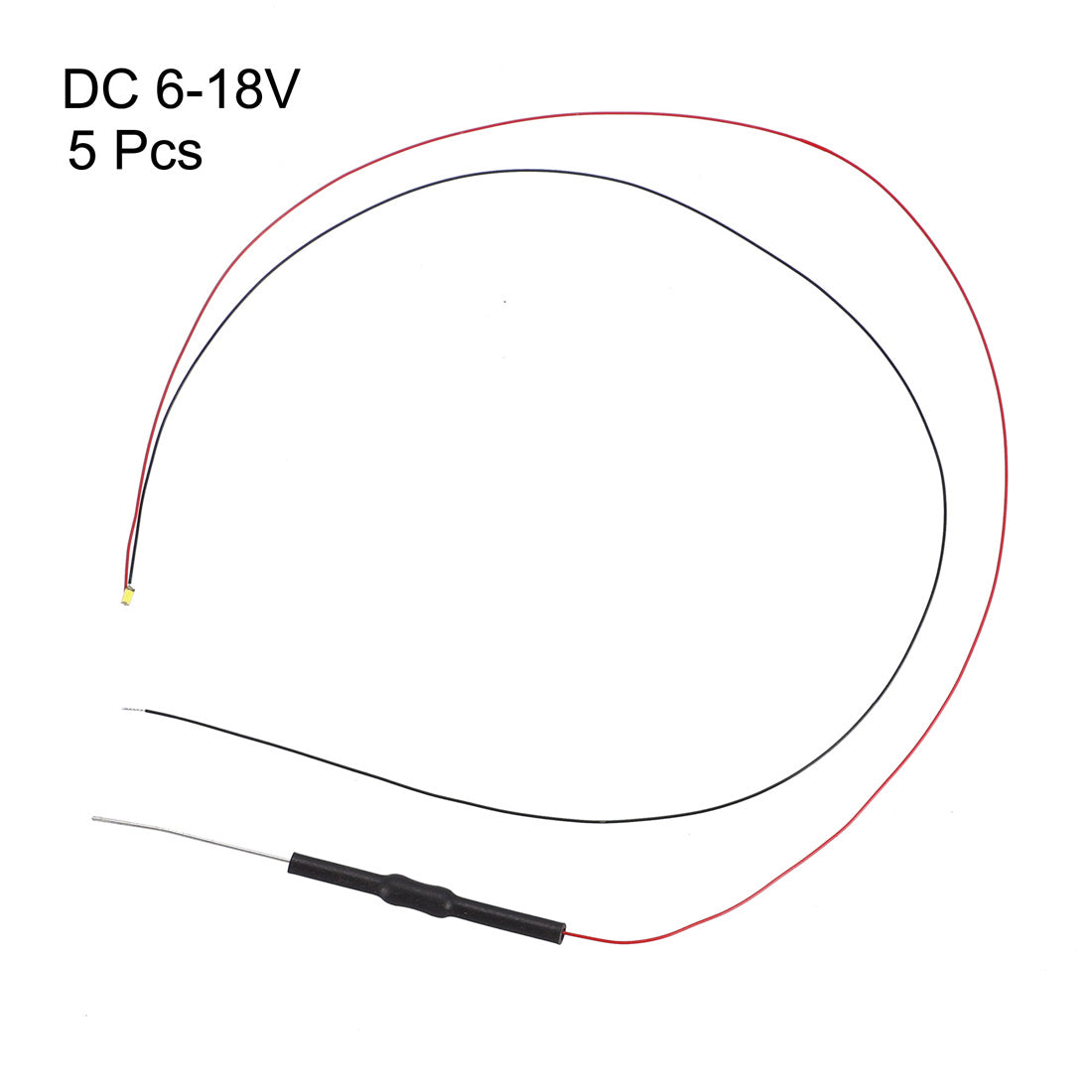 uxcell Uxcell Vorgelötet Micro Surface Mounted Devices LED Birnen Komponente LEDs  Light Prewired Leuchtdioden Dioden Set Weiß 5 Stück