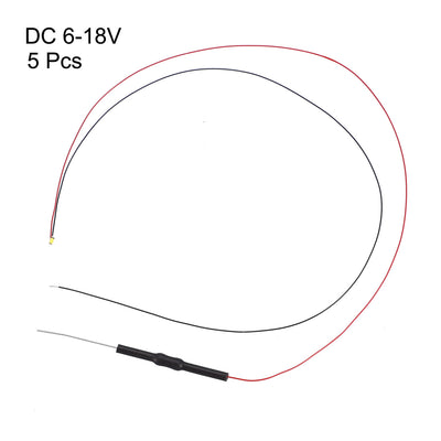 Harfington Uxcell Vorgelötet Micro Surface Mounted Devices LED Birnen Komponente LEDs  Light Prewired Leuchtdioden Dioden Set Weiß 5 Stück