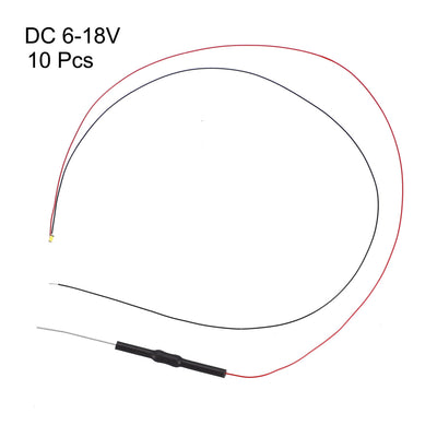 Harfington Uxcell Vorgelötet Micro Surface Mounted Devices LED Birnen Komponente LEDs  Light Prewired Leuchtdioden Dioden Set Weiß 10 Stück