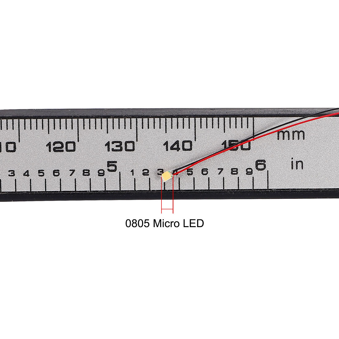 uxcell Uxcell Vorverdrahtete Surface Mounted Devices LED Leuchtdiode - Mini Soldered Light Rosa 0.8"x0.5"