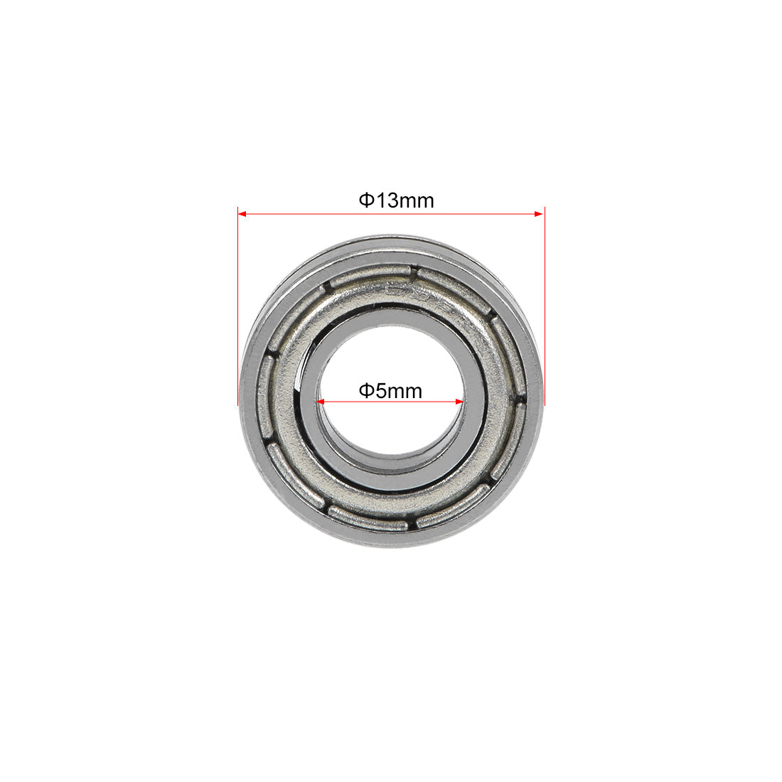 uxcell Uxcell Deep Groove Ball Bearings Metric Double Shielded Chrome Steel ABEC1 Z1