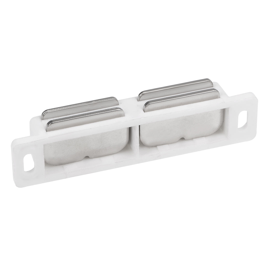 uxcell Uxcell Double Magnetic Latches Catch for Cabinet Door Cupboard 3" Long White 4pcs