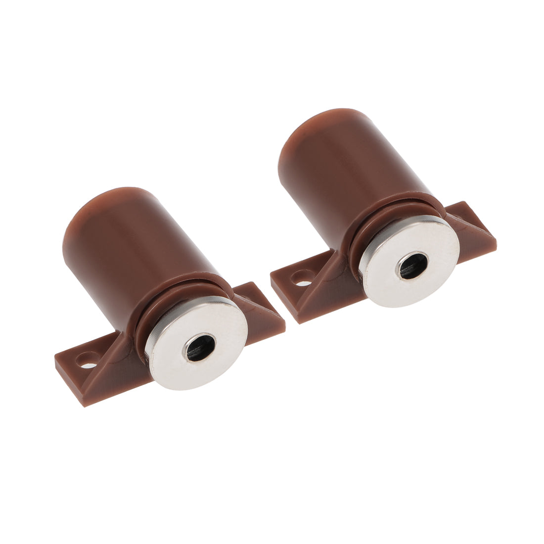 uxcell Uxcell Cabinet Door Magnetic Latch Catch for Bathroom Kitchen Cupboard Brown 2pcs