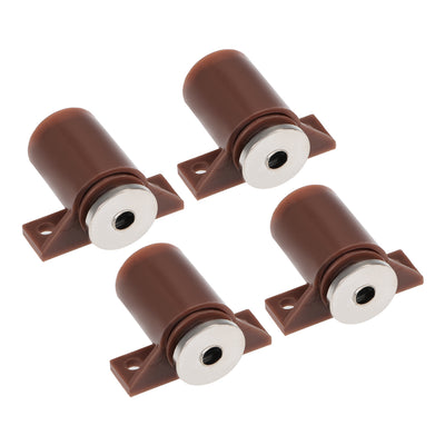 Harfington Uxcell Cabinet Door Magnetic Latch Catch for Bathroom Kitchen Cupboard Brown 4pcs