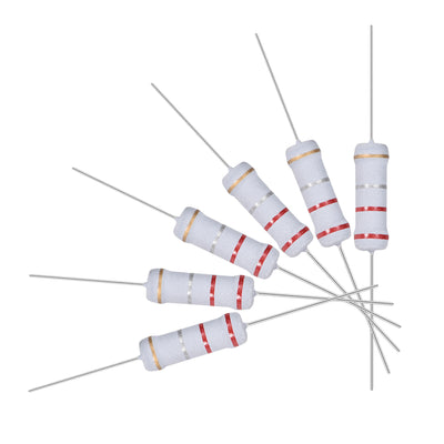 Harfington Uxcell 30pcs 2W 2 Watt Metal Oxide Film Resistor Axile Lead 0.22 Ohm ±5% Tolerance