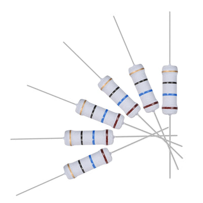 Harfington Uxcell 100pcs 2W 2 Watt Metal Oxide Film Resistor Axile Lead 16 Ohm ±5% Tolerance