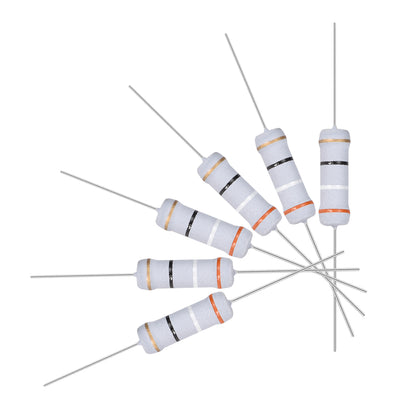 Harfington Uxcell 100pcs 2W 2 Watt Metal Oxide Film Resistor Axile Lead 39 Ohm ±5% Tolerance