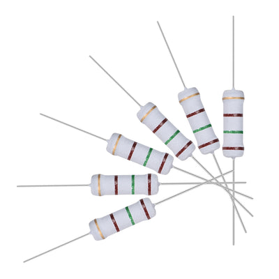 Harfington Uxcell 100pcs 2W 2 Watt Metal Oxide Film Resistor Axile Lead 150 Ohm ±5% Tolerance