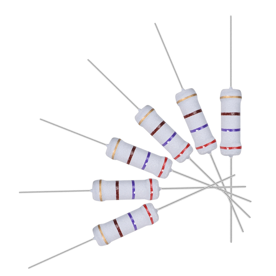 uxcell Uxcell 30pcs 2W 2 Watt Metal Oxide Film Resistor Axile Lead 270 Ohm ±5% Tolerance