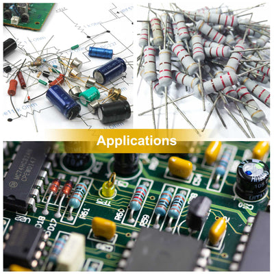 Harfington Uxcell 100 stk. Metalloxidfilmwiderstand, 5% Toleranz, Axial , 2W, Flammwidrig, 10K Ohm Widerstand für DIY Elektronik Projekte und