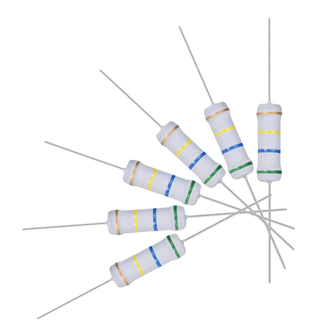 uxcell Uxcell 100pcs 2W 2 Watt Metal Oxide Film Resistor Axile Lead 560K Ohm ±5% Tolerance