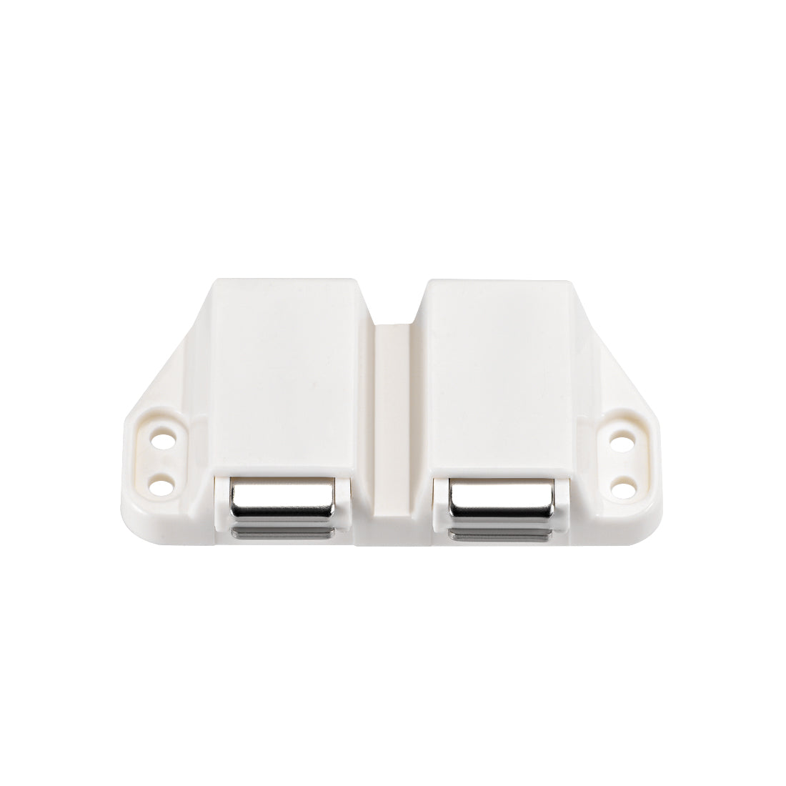 uxcell Uxcell Double Touch Catch Magnetic Latch for Cabinet Door Cupboard White 4pcs