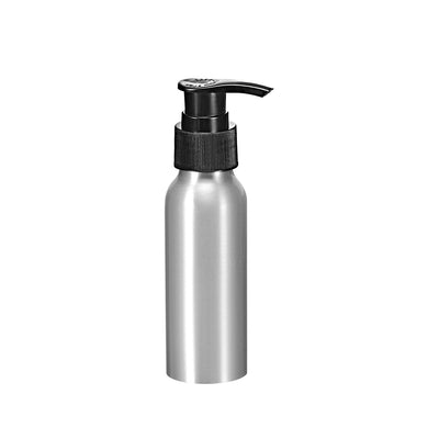 Harfington Uxcell 2.7oz/80ml Aluminium Pump Bottle Empty Refillable Container Travel Bottle