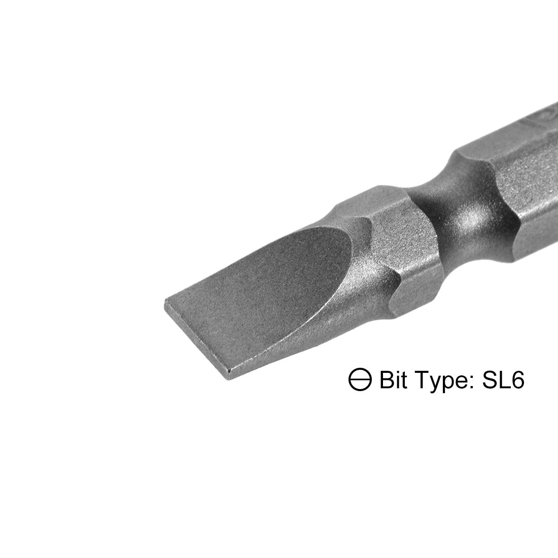 uxcell Uxcell 1/4inch Sechskantschaft Länge Magnetschraubendreher Doppelkopf Schraubendreher Bits H1 / 4 * 50mm * SL6 / PH2 10 Stück