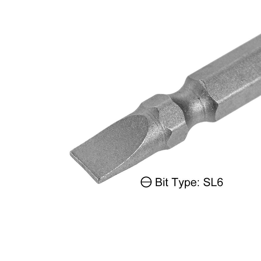 uxcell Uxcell 1/4inch Sechskantschaft Länge Magnetschraubendreher Doppelkopf Schraubendreher Bits H1 / 4 * 65mm * SL6 / PH2 2St