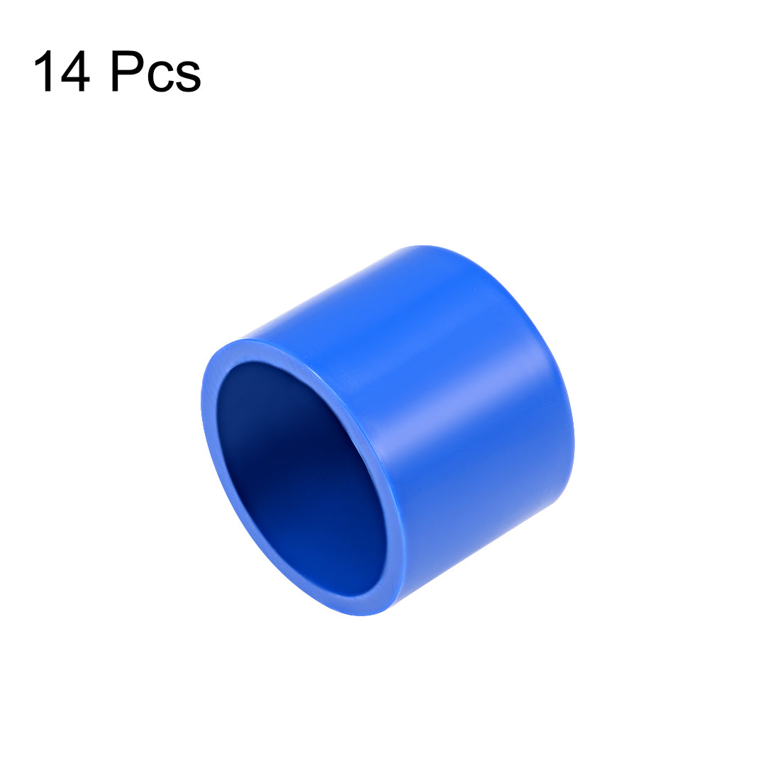 uxcell Uxcell 25mm PVC Pipe Cap Fitting, Slip End Caps DWV(Drain Waste Vent) Blue 14Pcs