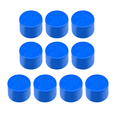 Harfington Uxcell 32mm PVC Pipe Cap Fitting, Slip End Caps DWV(Drain Waste Vent) Blue 10Pcs