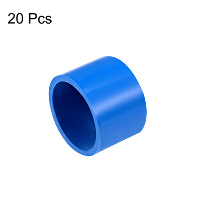 Harfington Uxcell 32mm PVC Pipe Cap Fitting, Slip End Caps DWV(Drain Waste Vent) Blue 20Pcs