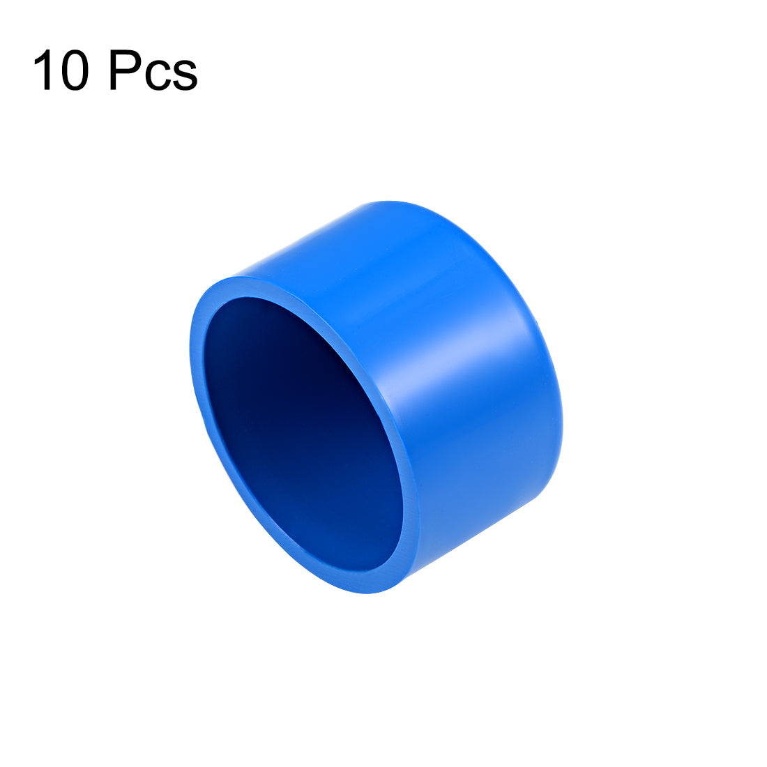 uxcell Uxcell 40mm Schedule 40 PVC Pipe Cap Fitting, Slip End Caps DWV(Drain Waste Vent) Irrigation Swimming Pool Sound Deadening, Blue 10Pcs