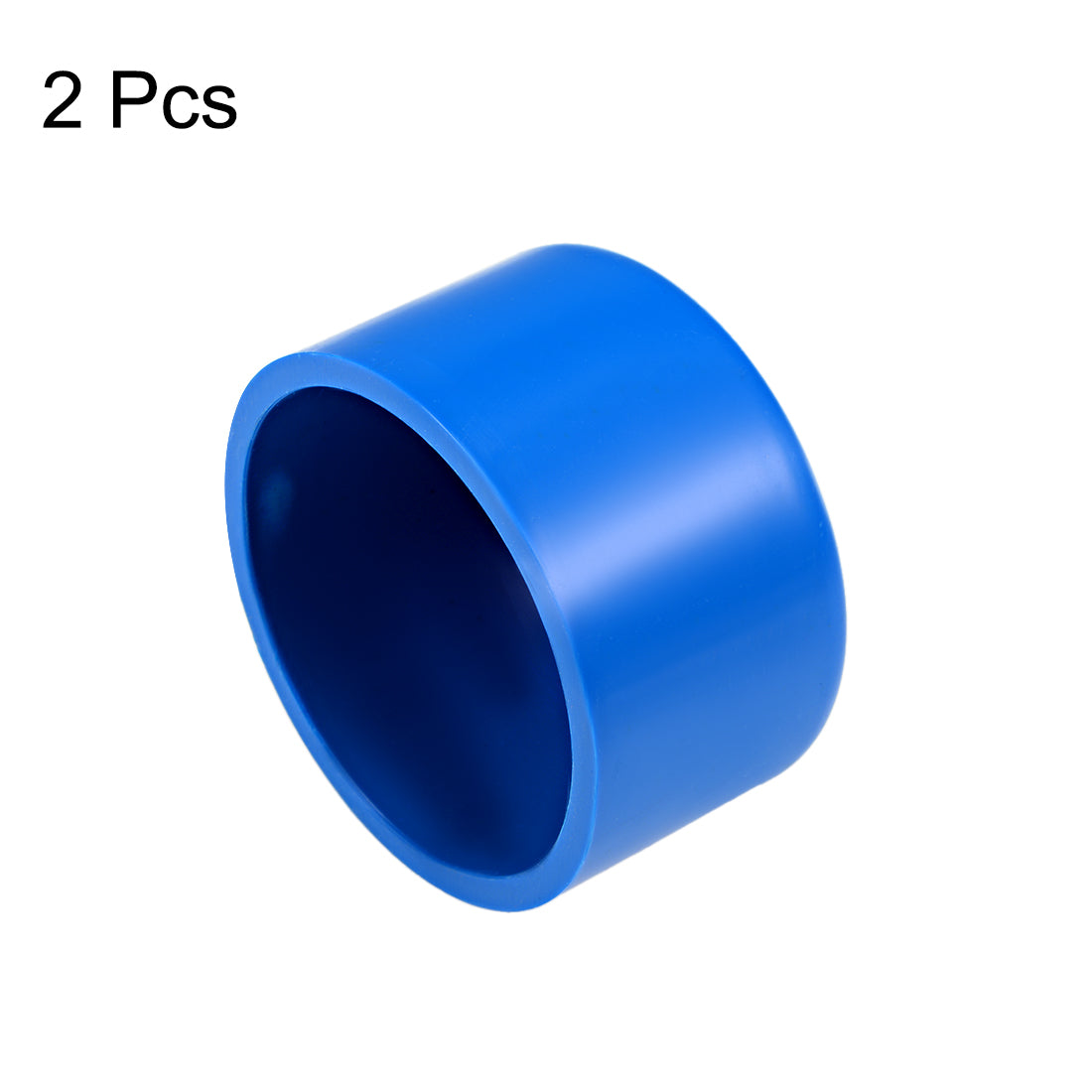 uxcell Uxcell 50mm PVC Pipe Cap Fitting, Slip End Caps DWV(Drain Waste Vent) Blue 2Pcs