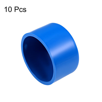 Harfington Uxcell 50mm PVC Pipe Cap Fitting, Slip End Caps DWV(Drain Waste Vent) Blue 10Pcs