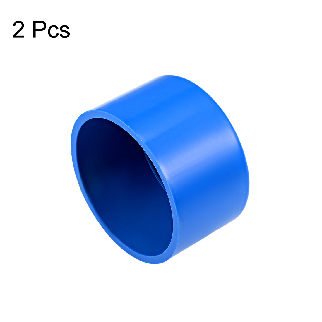 uxcell Uxcell 63mm PVC Pipe Cap Fitting, Slip End Caps DWV(Drain Waste Vent) Blue 2Pcs