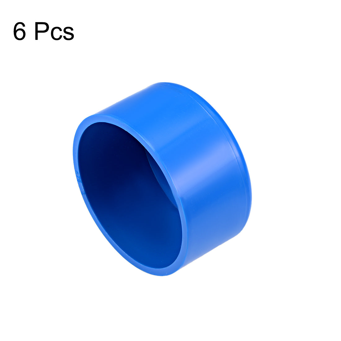 uxcell Uxcell 75mm PVC Pipe Cap Fitting, Slip End Caps DWV(Drain Waste Vent) Blue 6Pcs