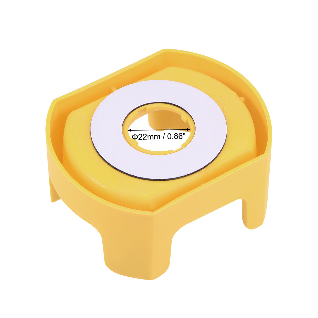 Harfington Push Switch Button Protective Cover with Emergency Stop Warning Circle