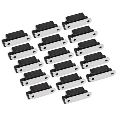 Harfington Uxcell Magnetic Cabinet Door Latches Catch for Kitchen Closet Wardrobe Black 16pcs